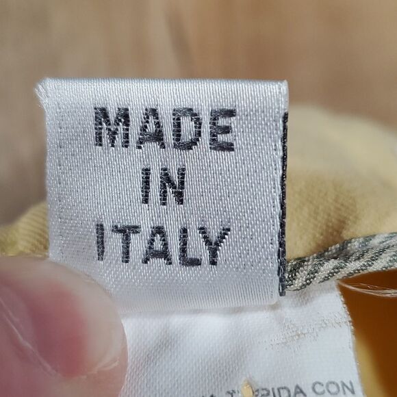 🔹️Gunex Yellow Italian Cropped Ankle Pants Size 8/29 - Picture 10 of 10